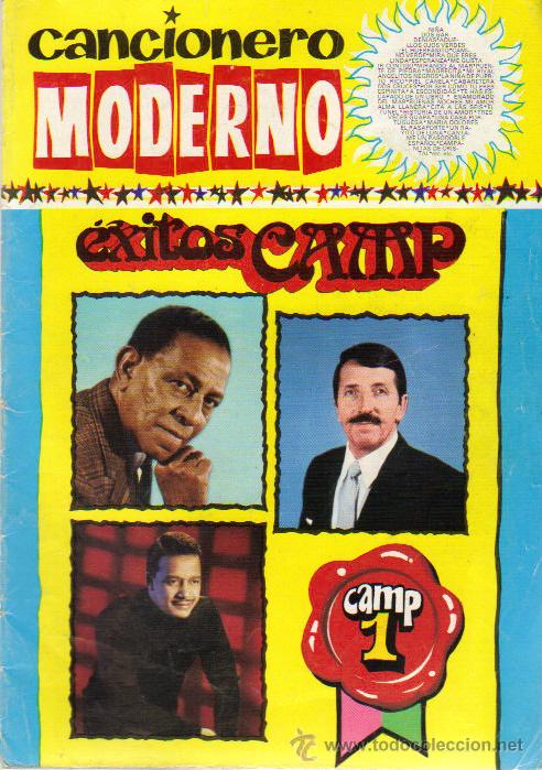 Cat&aacute;logos de m&uacute;sica: CANCIONERO MODERNO - EXITOS CAMP 1 - Foto 1