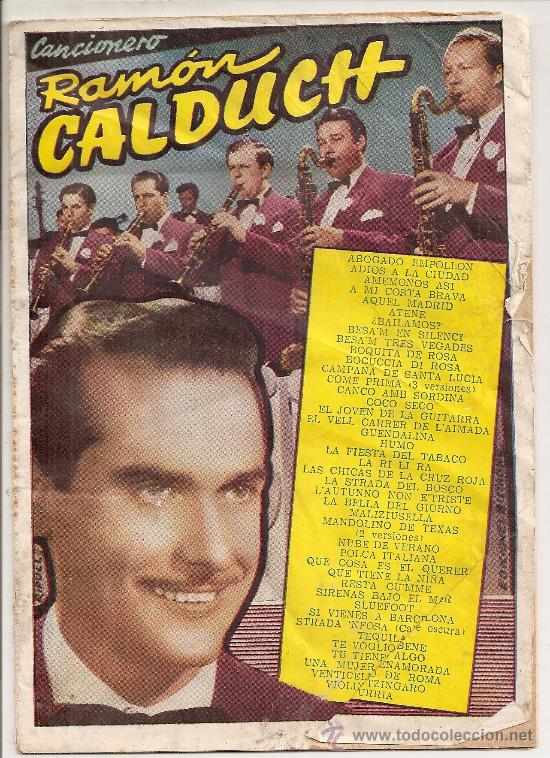 Cat&aacute;logos de m&uacute;sica: Ram&oacute;n Calduch (cancionero) - Foto 1