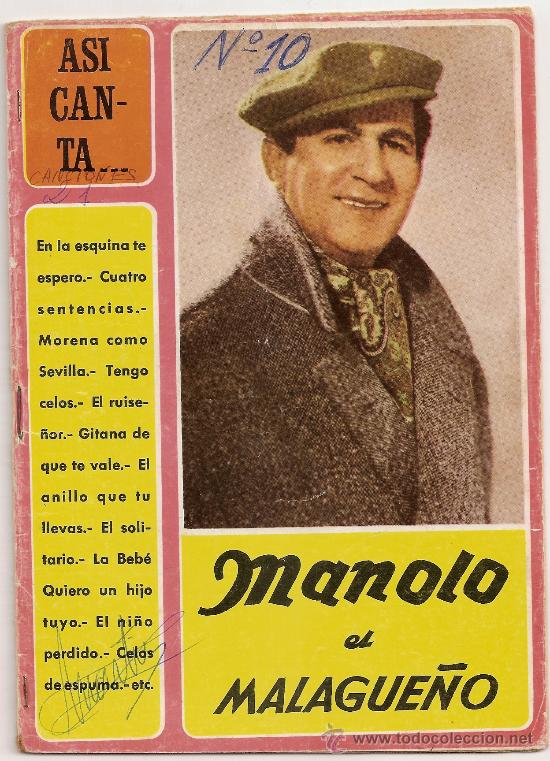 Catalogues de Musique: Manolo el Malague&ntilde;o-CANCIONERO