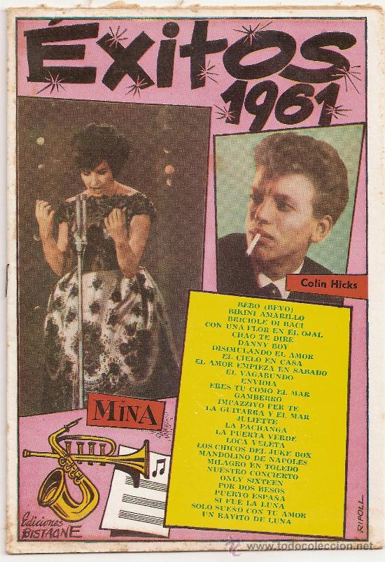 Catalogues de Musique: Mina-CANCIONERO exitos de 1961