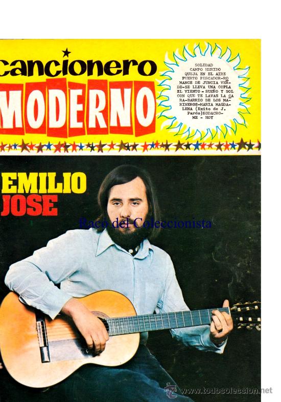 Cat&aacute;logos de m&uacute;sica: CANCIONERO MODERNO  N&ordm; 138 EMILIO JOS&Eacute;. SOLEDAD. MARIA MAGDALENA. CAMPO HERIDO.  ETC.