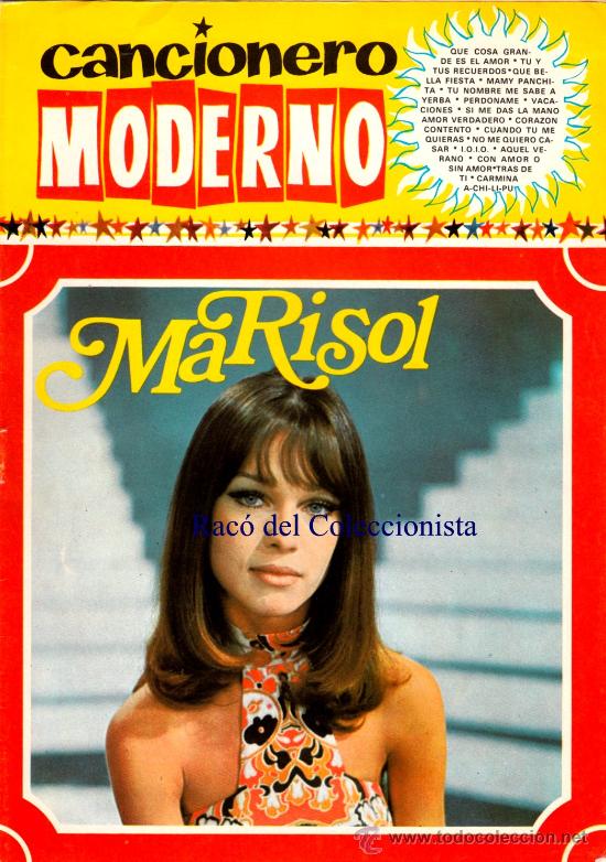 Cat&aacute;logos de m&uacute;sica: CANCIONERO MODERNO N&ordm; 92 MARISOL. MAMY PANCHITA. NO ME QUIERO CASAR. AMOR VERDADERO ETC. 1965