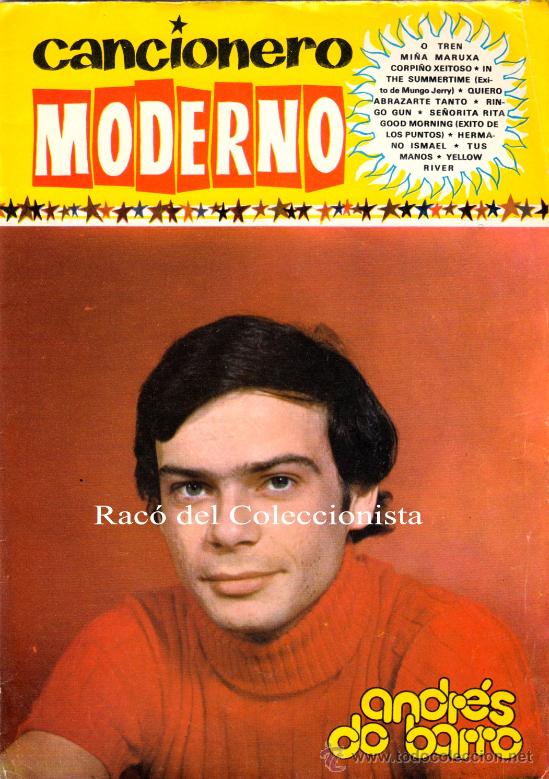Catalogues de Musique: CANCIONERO MODERNO N&ordm; 93 ANDRES DO BARRO : CORPI&Ntilde;O XEITOSO. O TREN. MI&Ntilde;A MARUXA. TE&Ntilde;O SAUDADE