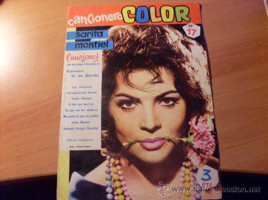 Catalogues de Musique: SARITA MONTIEL SARA. CANCIONERO COLOR N&ordm; 17 CARMEN LA DE RONDA (COB35)