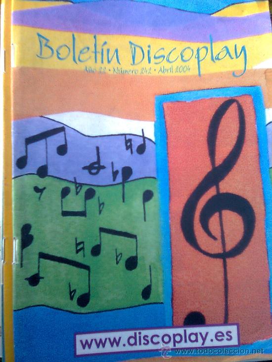 Cat&aacute;logos de m&uacute;sica: Bolet&iacute;n Discoplay A&ntilde;o 22 n&ordm; 242. Abril 2004- Nova Can&ccedil;o, Avalancha independiente, Xavier Ribalta