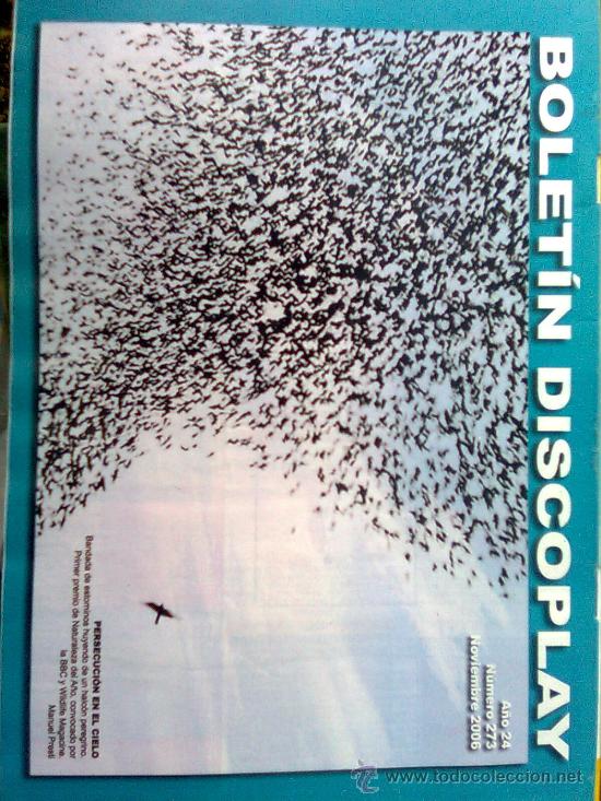 Cat&aacute;logos de m&uacute;sica: Bolet&iacute;n Discoplay A&ntilde;o 24 n&ordm; 273. Noviembre 2006. Portada premio naturaleza bbc. halc&oacute;n y estorninos