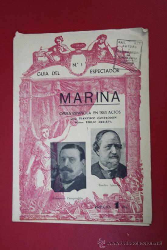 Catalogues de Musique: Antiguo Cancionero - Guia del Espectador: Marina
