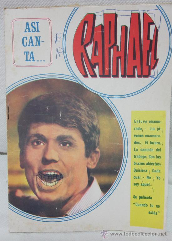 Cat&aacute;logos de M&uacute;sica: AS&Iacute; CANTA RAPHAEL,ED.ATLAS,A&Ntilde;O 1967