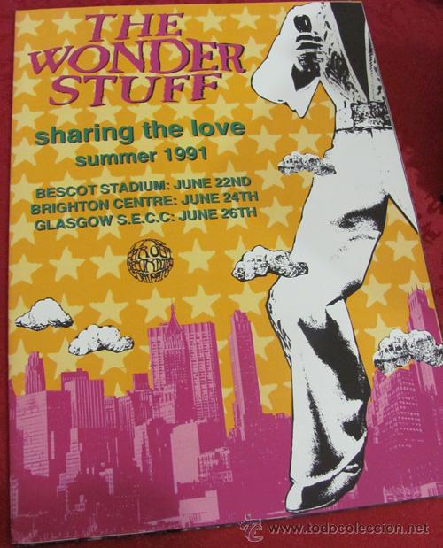 Catalogues de Musique: THE WONDER STUFF - TOUR BOOK Y POSTER GIGANTE DE 1991