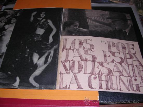 Cat&aacute;logos de m&uacute;sica: PROGRAMA, LA CHUNGA LA GITANA DE LOS PIES DESCALZOS (DEDICATORIA AUTOGRAFA DE LA CHUNGA) LOS POETAS - Foto 3