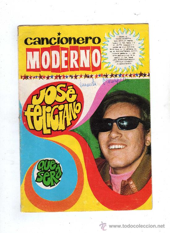 Catalogues de Musique: (M-ALB) CANCIONERO MODERNO - JOSE FELICIANO , EDC ESTE - 1971 - SE&Ntilde;ALES DE USO