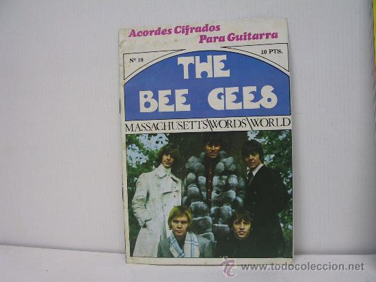 Catalogues de Musique: ACORDES CIFRADOS PARA GUITARRA DE LOS BEE GEES - MASSACHUSETTS / WORDS/WORLD - 1967