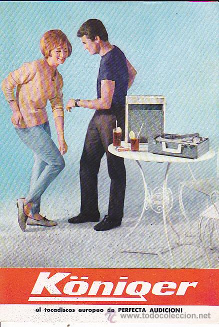 Cat&aacute;logos de m&uacute;sica: CATALOGO PUBLICITARIO TOCADISCOS K&Ouml;NIGER - Foto 1