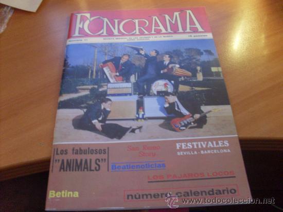 Catalogues de Musique: FONORAMA N&ordm; 11 NUMERO CALENDARIO REEDICION. (PAJAROS LOCOS ANIMALS BETINA NENE ) (COB176)