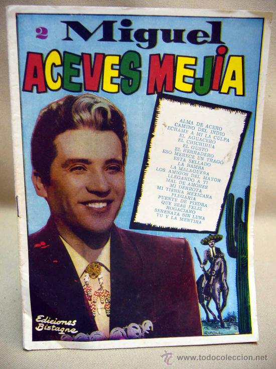 Catalogues de Musique: CANCIONERO, MIGUEL ACEVES MEJIA, N&ordm; 2, EDICIONES BISTAGNE