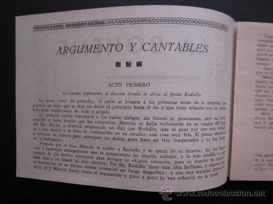 Cat&aacute;logos de m&uacute;sica: ANTIGUO PROGRAMA DE LA BOHEME - Foto 2