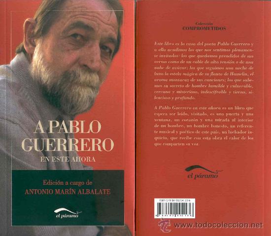 Cat&aacute;logos de M&uacute;sica: Pablo Guerrero en este ahora. Libro homenaje