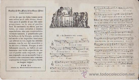 Cat&aacute;logos de M&uacute;sica: Partitura canto Gregoriano La Dominicis infra annum.Basilica de Sta Maria de los Reyes (Pino)