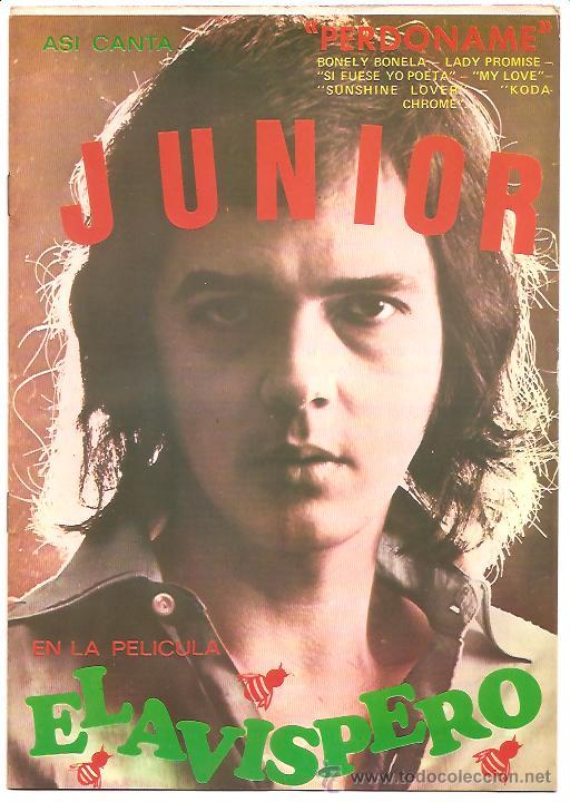 Cat&aacute;logos de m&uacute;sica: CANCIONERO DE JUNIOR EN LA PEL&Iacute;CULA EL AVISPERO - Foto 1