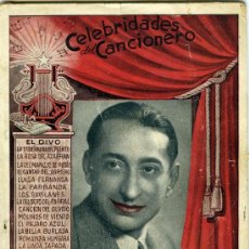 Catálogos de Música: MARCOS REDONDO, CELEBRIDADES DEL CANCIONERO Nº 3, BARCELONA, EDITORIAL ALAS, 1942.