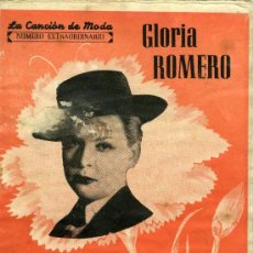 Catálogos de Música: GLORIA ROMERO. LA CANCIÓN DE MODA. Nº EXTRAORDINARIO, SEVILLA, EDICIONES PATRIÓTICAS