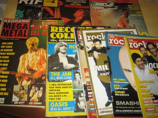 Cat&aacute;logos de m&uacute;sica: LOTE DE REVISTAS DE ROCK - VER FOTO
