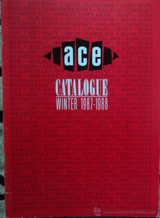 Cat&aacute;logos de M&uacute;sica: ACE Records, Edicion de 1987-1988 de England, 60 Paginas