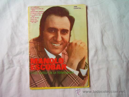Catalogues de Musique: ASI CANTA...  MANOLO ESCOBAR. EXITOS DE LA TEMPORADA