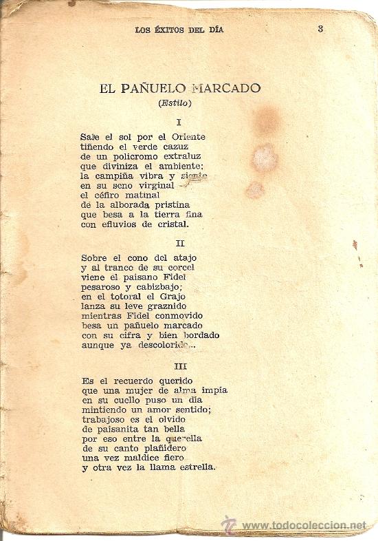 Cat&aacute;logos de m&uacute;sica: cancionero ,los exitos del dia - Foto 1