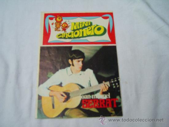 Catalogues de Musique: JOAN MANUEL SERRAT. MINI CANCIONERO. EDICIONES ESTE, 1969