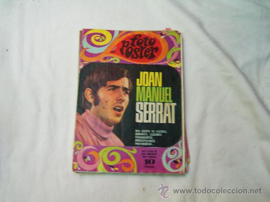 Catalogues de Musique: FOTO POSTER. JOAN MANUEL SERRAT NOS CUENTA SU HISTORIA, ROMANCES, ILUSIONES, PENSAMIENTOS... LETRAS