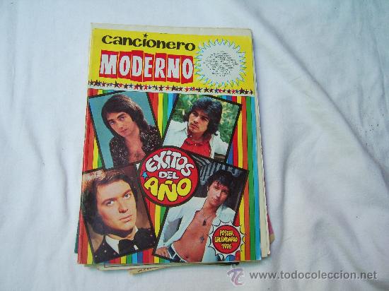 Catalogues de Musique: CANCIONERO MODERNO. EXITOS DEL A&Ntilde;O. POSTER CALENDARIO 1976