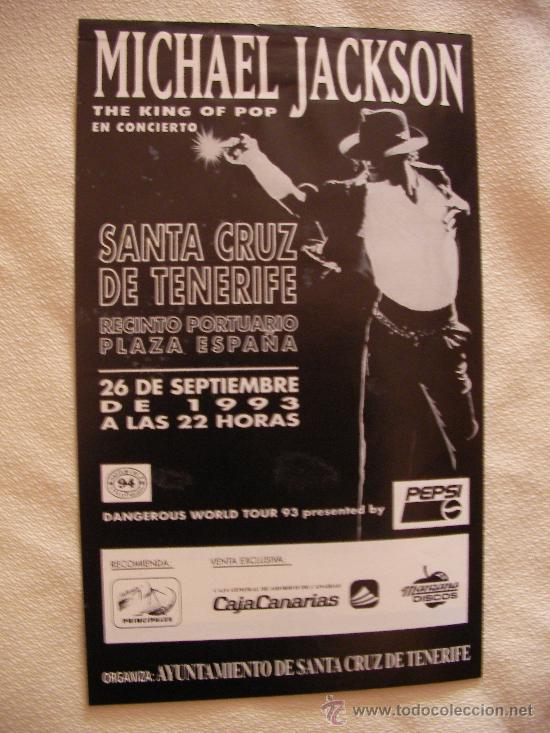 Flyer Informativo Dangerous World Tour 93 En Sa Sold Through Direct Sale