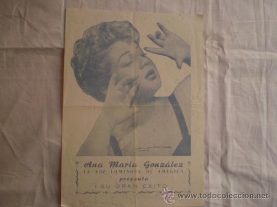 Catalogues de Musique: ANA MARIA GONZALES espinita bolero ritmico con letra terraza jardin Rialto valencia 40 o 50&acute;s