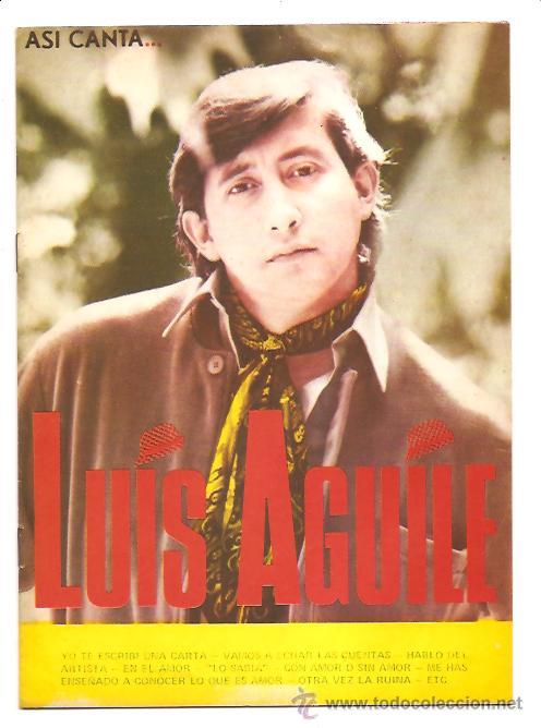 Cat&aacute;logos de m&uacute;sica: CANCIONERO LUIS AGUIL&Eacute; - Foto 1