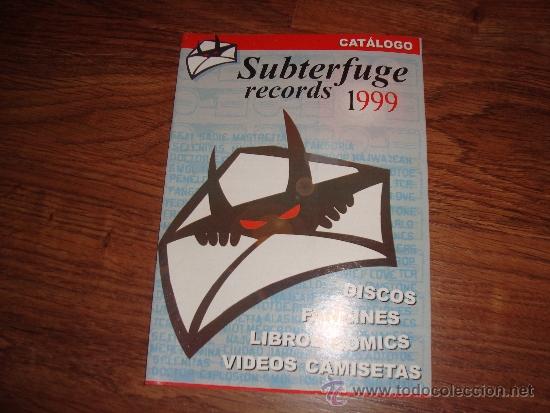 Musikkataloge: catalogo subterfuge records 1999