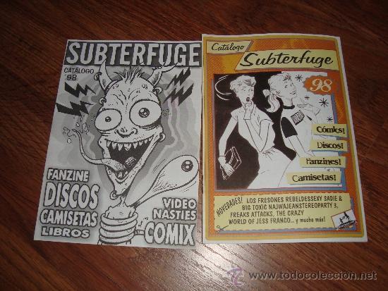 Catalogues de Musique: lote 2 catalogos de subterfuge 1998