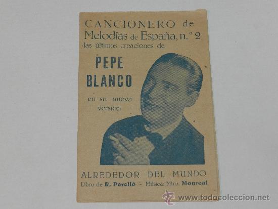 Musikkataloge: (M-ALB2) CANCIONERO DE MELODIAS DE ESPA&Ntilde;A NUM. 2 PEPE BLANCO
