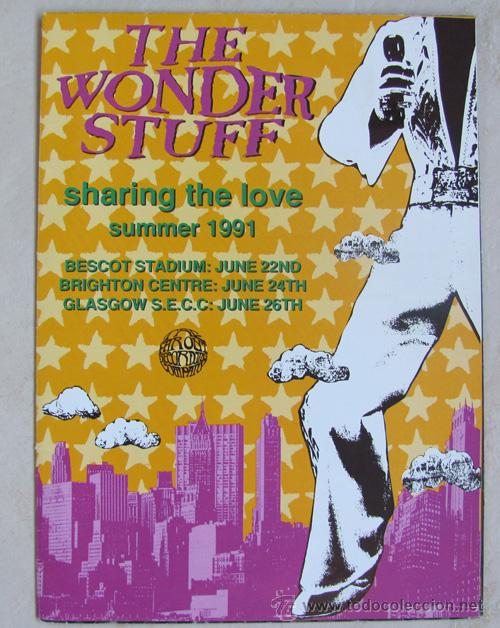 Cat&aacute;logos de M&uacute;sica: THE WONDER STUFF - SHARING THE LOVE - TOUR BOOK 1991