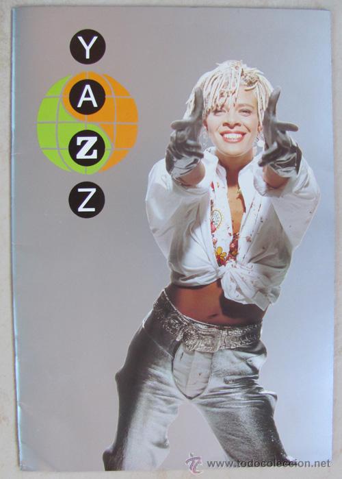 Catalogues de Musique: YAZZ - TOUR BOOK 1989