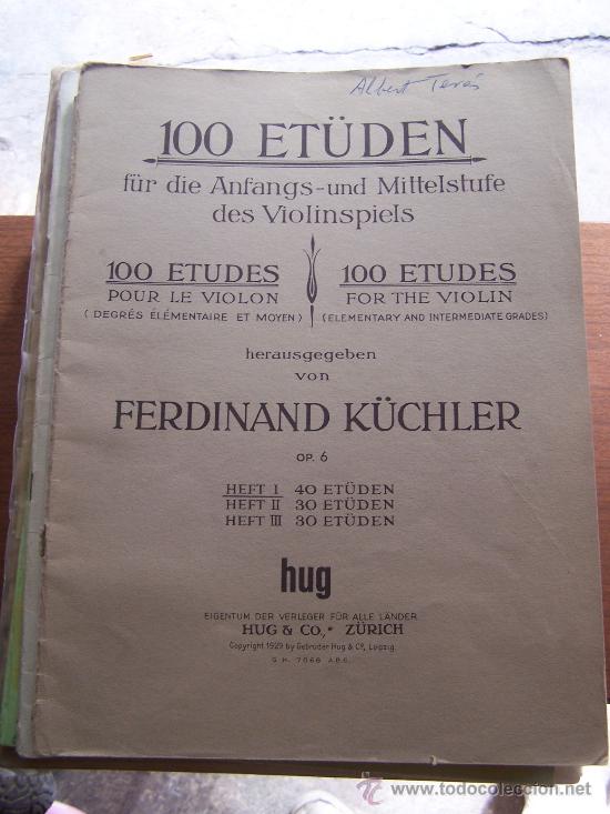 Cat&aacute;logos de m&uacute;sica: Viol&iacute;n, tres libros para ejercicios de viol&iacute;n - Foto 2