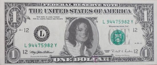 Cat&aacute;logos de M&uacute;sica: DOLAR SOURVENIR 1$ MICHEL JACKSON A&Ntilde;O 1995