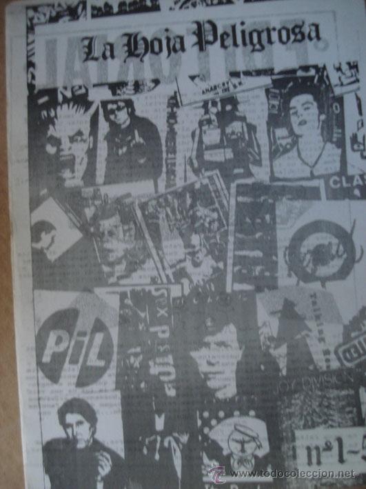 Catalogues de Musique: LA HOJA PELIGROSA N&ordm;1 FANZINE ORIGINAL A&Ntilde;OS 80