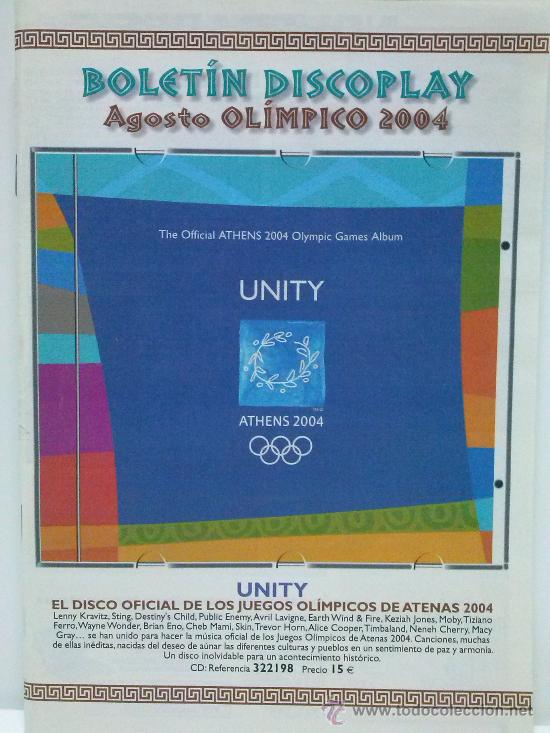 Cat&aacute;logos de m&uacute;sica: CATALOGO DISCOPLAY AGOSTO 2004 - Foto 1