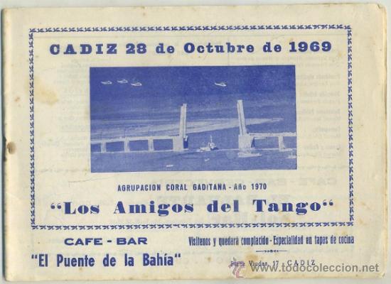 Cat&aacute;logos de M&uacute;sica: CARNAVAL DE CADIZ 1969 - CORO LOS AMIGOS DEL TANGO     A-C-0964,2