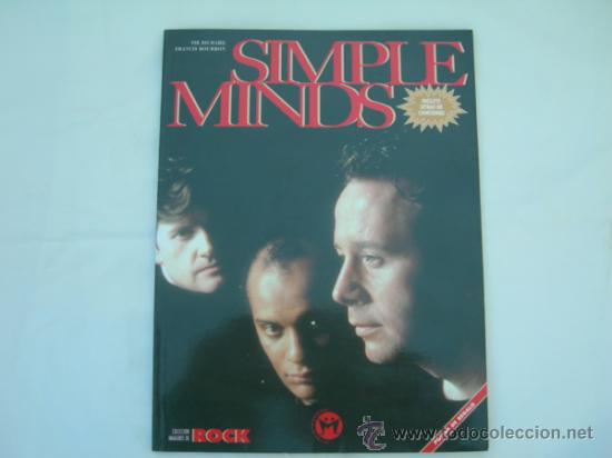 Cat&aacute;logos de M&uacute;sica: SIMPLE MINDS - LIBRO DE 64 PAGINAS - CONTIENE POSTER - COLECCION IMAGENES DE ROCK