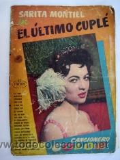 Cat&aacute;logos de M&uacute;sica: CANCIONERO: SARITA MONTIEL en El &Uacute;ltimo Cupl&eacute;. Cancionero Color