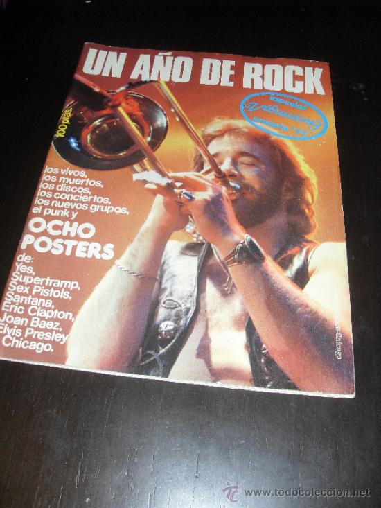 Cat&aacute;logos de M&uacute;sica: VIBRACIONES. ESPECIAL ANUARIO 77. UN A&Ntilde;O DE ROCK. REVISTA DE MUSICA. 1974.
