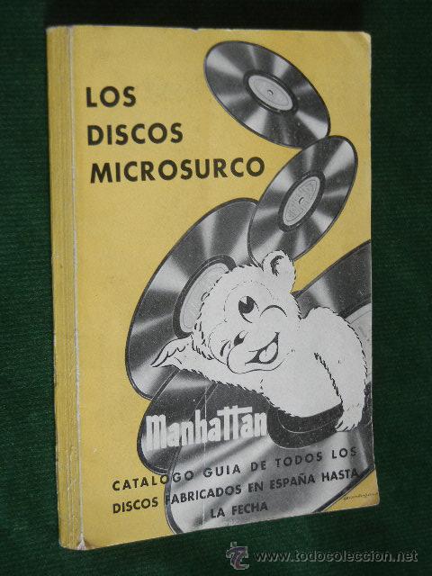 Cat&aacute;logos de M&uacute;sica: LOS DISCOS MICROSURCO MANHATTAN - CATALOGO GUIA OCTUBRE 1955