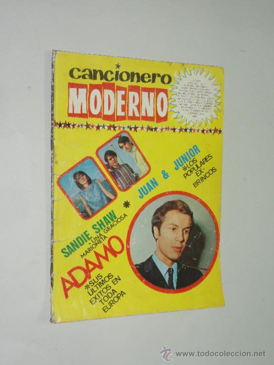 Cat&aacute;logos de M&uacute;sica: CANCIONERO MODERNO ADAMO